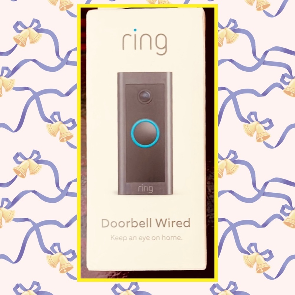 🎉🆕🎉 Ring Doorbell Wired - Black NIB
